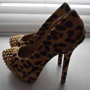 Leopard Print Platform Heels